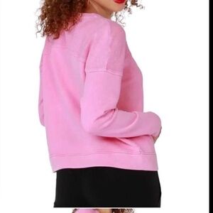 48. Bobi $98 Reverse Yoke
Cozy Barbie Pink Pullover Sweater NWT Size Large